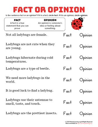 ladybug - facts and opinions