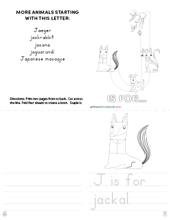 letter j handwriting practice