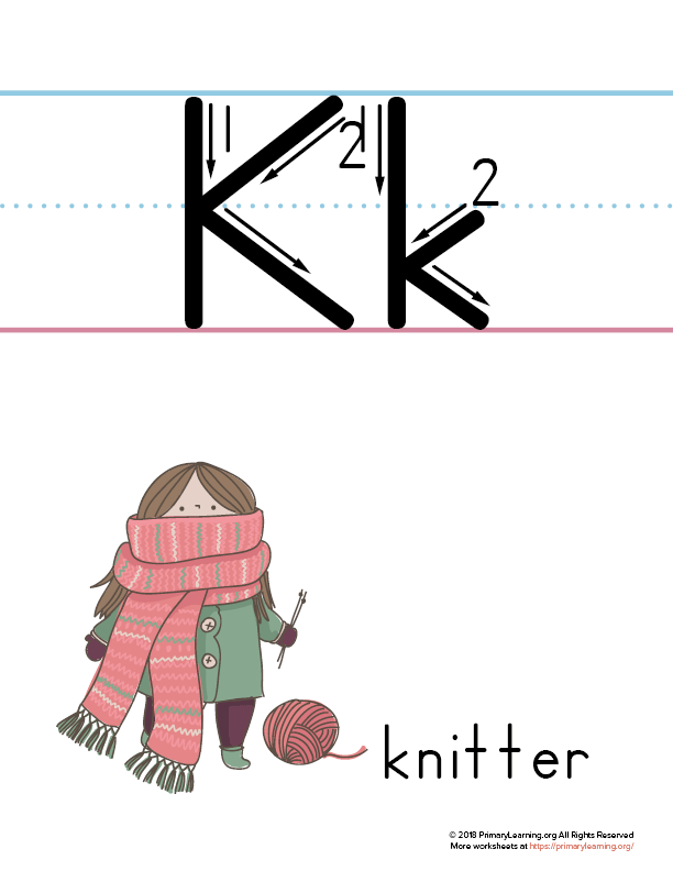 printable letter k poster
