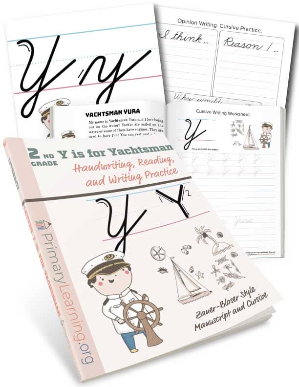 the letter y in cursive