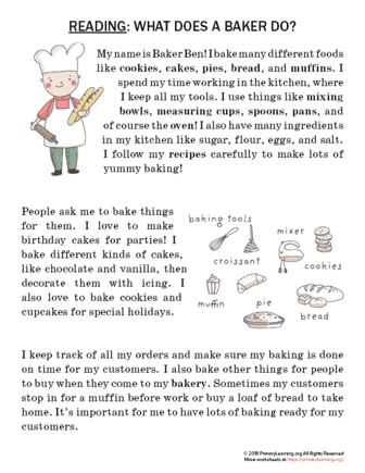 baker reading passage