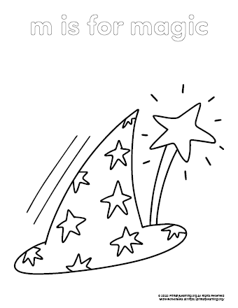 magic coloring page
