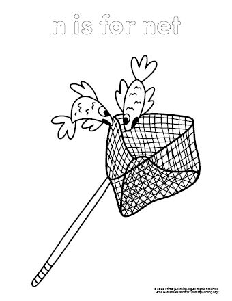 net coloring page