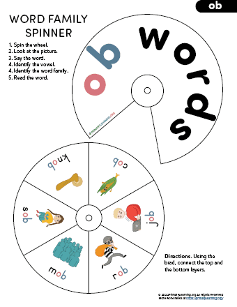 ob family word wheel