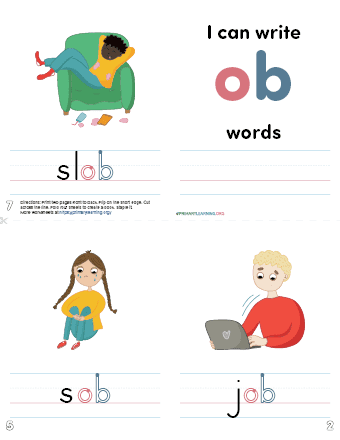 ob word family mini book