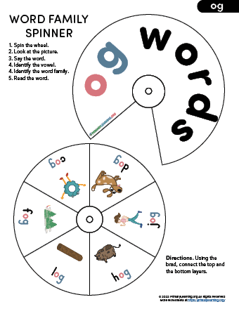 og family word wheel