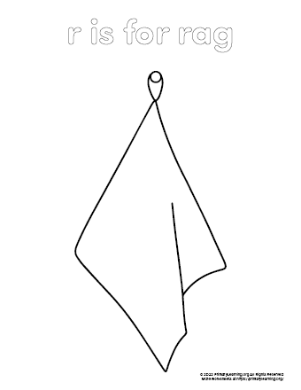 rag coloring page