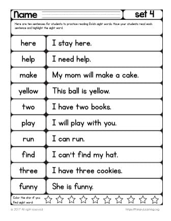 printable reading passages