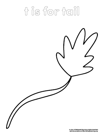 tail coloring page
