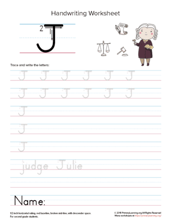 uppercase letter j