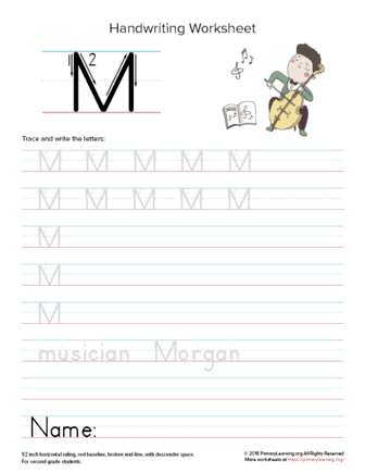 uppercase letter m