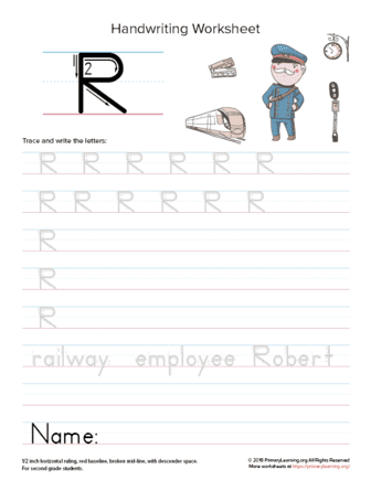 uppercase letter r