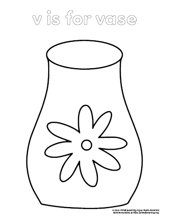 vase coloring page