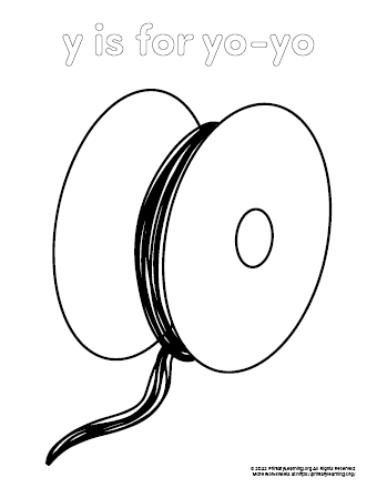 yo-yo coloring page