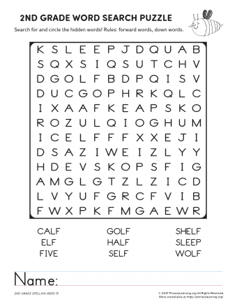 Words Beginning with B Wordsearch Worksheets