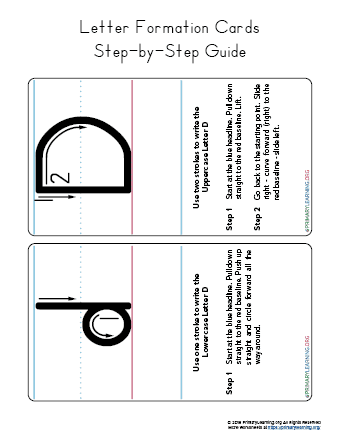 how to write the letter d