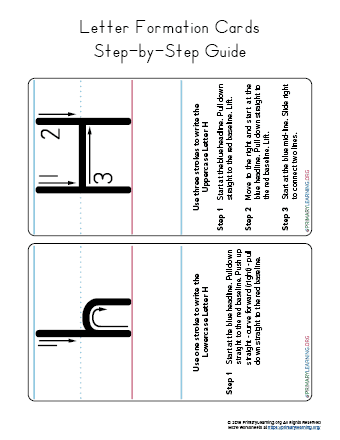 how to write the letter h
