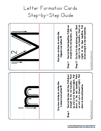 how to write the letter m