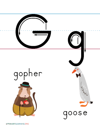 letter g printable