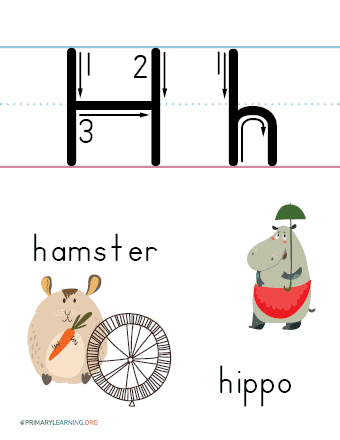 letter h printable