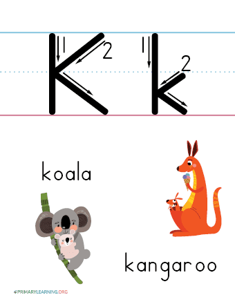 letter k printable