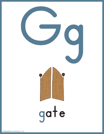 alphabet letter g worksheet
