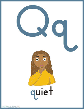 learning the letter q