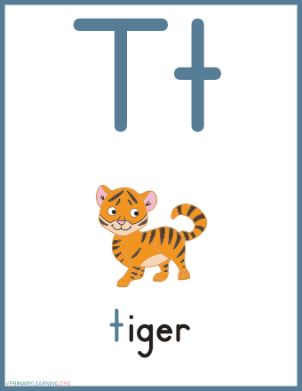 learning the letter t