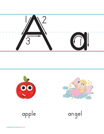 letter a poster