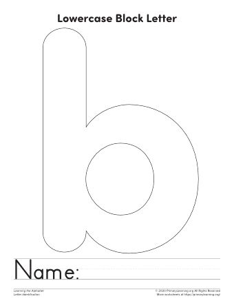 letter b printable template
