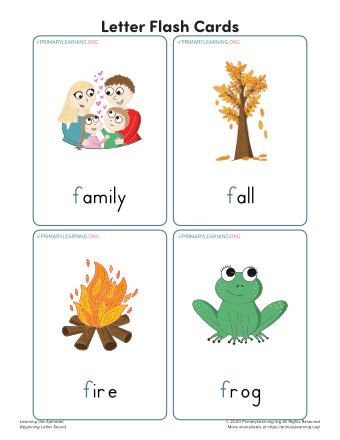 letter f flashcards