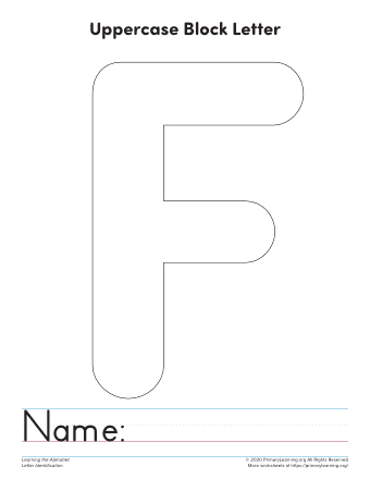 letter f template