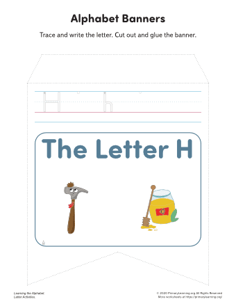 letter h banners