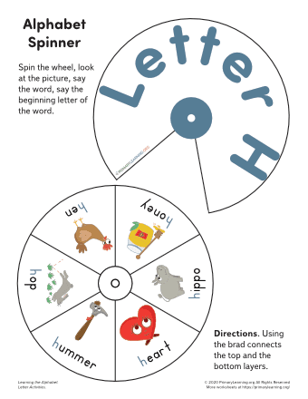 letter h wheel spinner