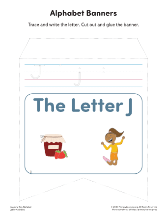 letter j banners