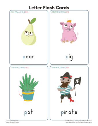 letter p flashcards