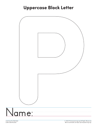 letter p template