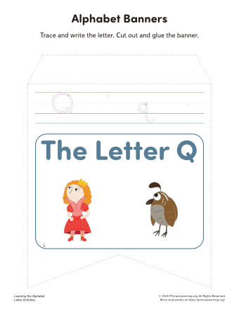 letter q banners