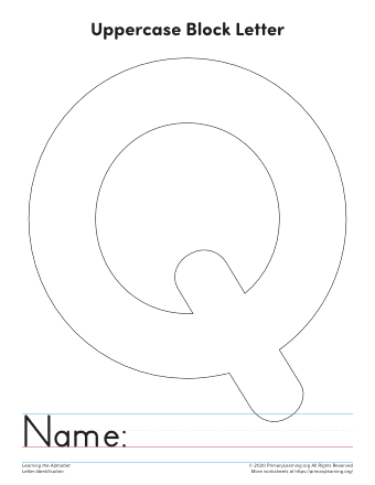 letter q template