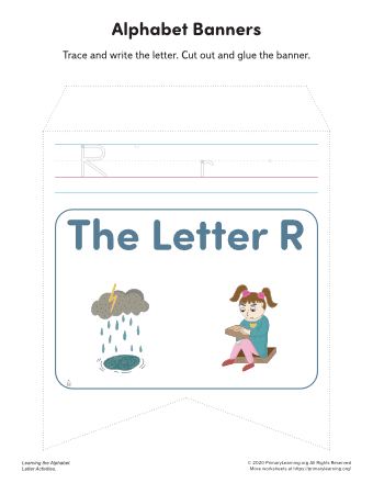 letter r banners