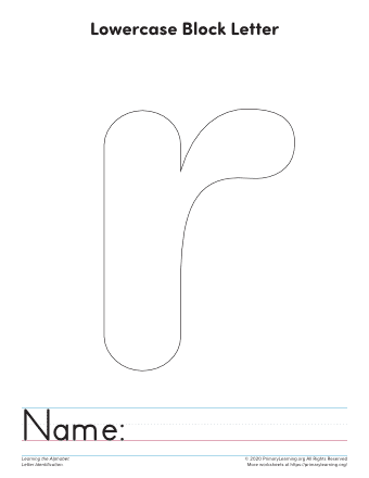 letter r printable template