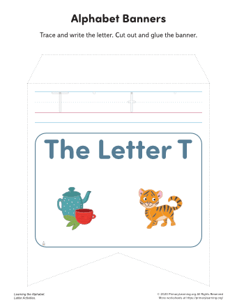 letter t banners
