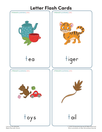 letter t flashcards