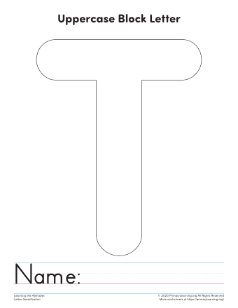letter t template