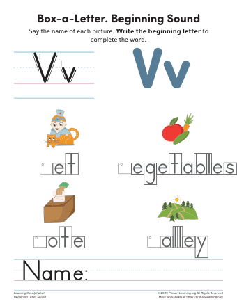 Alphabet Picture Dictionary / Phonics Initial Sounds (Instant Download) 
