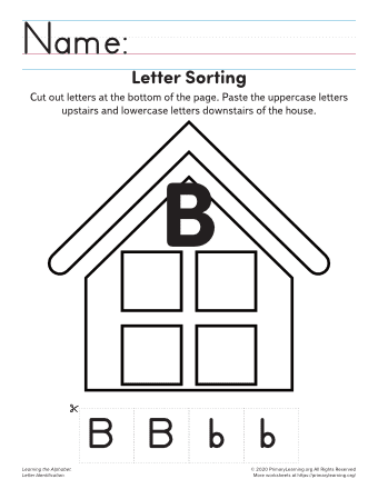 sorting the uppercase and lowercase letter b