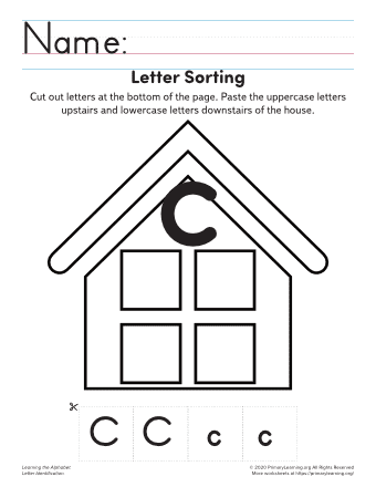 sorting the uppercase and lowercase letter c