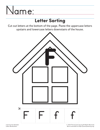 learning the letter f