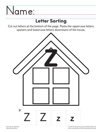 learning the letter z