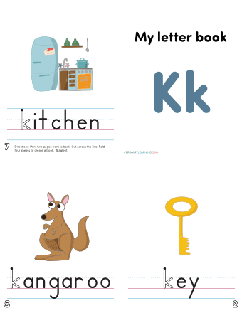 the letter k practice